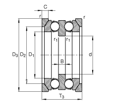 ����������S�� 54207 + U207, ����(j��) DIN 711/ISO 104 ��(bi��o)��(zh��n)����Ҫ�ߴ磬�������������S����Ȧ��һ��(g��)��ɂ�(g��)��Ȧ���ɷ��x