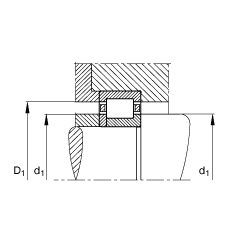 �A���L���S�� NUP2324-E-M1, ����(j��) DIN 5412-1 ��(bi��o)��(zh��n)����Ҫ�ߴ�, ��λ�S��, �ɷ��x, �����ּ�