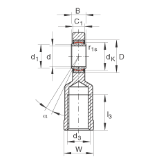 �U���S�� GIL70-UK-2RS, ����(j��) DIN ISO 12 240-4 ��(bi��o)��(zh��n)����������(n��i)�ݼy����S�o���ɂ�(c��)���ܷ�