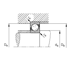 �ǽ��|���S�� 7320-B-JP, ����(j��) DIN 628-1 ��(bi��o)��(zh��n)����Ҫ�ߴ������|�� �� = 40��