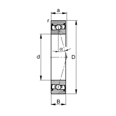 ���S�S�� HSS71908-C-T-P4S, �{(di��o)��(ji��)���Ɍ����b�����|�� �� = 15�����ɂ�(c��)���ܷ����ǽ��|���Ӈ�(y��n)����