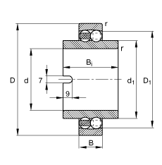 ���{(di��o)�����S�� 11212-TVH, ����(j��) DIN 630 �˜ʵ���Ҫ�ߴ磬��(n��i)Ȧ���L