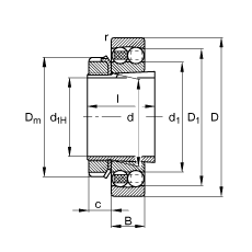 ���{(di��o)�����S�� 1214-K-TVH-C3 + H214, ����(j��) DIN 630 �� DIN 5415 ��(bi��o)��(zh��n)����Ҫ�ߴ�, ���F�׺;o����