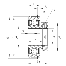 ���������S�� RAE20-NPP-NR, �A����Ȧ��ƫ���iȦ��λ�� ��Ȧ�������ɂ�(c��) P ���ܷ�