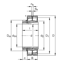 �{(di��o)�ĝL���S�� 21319-E1-K-TVPB + H319, ����(j��) DIN 635-2 ��(bi��o)��(zh��n)����Ҫ�ߴ�, ���F�׺;o����